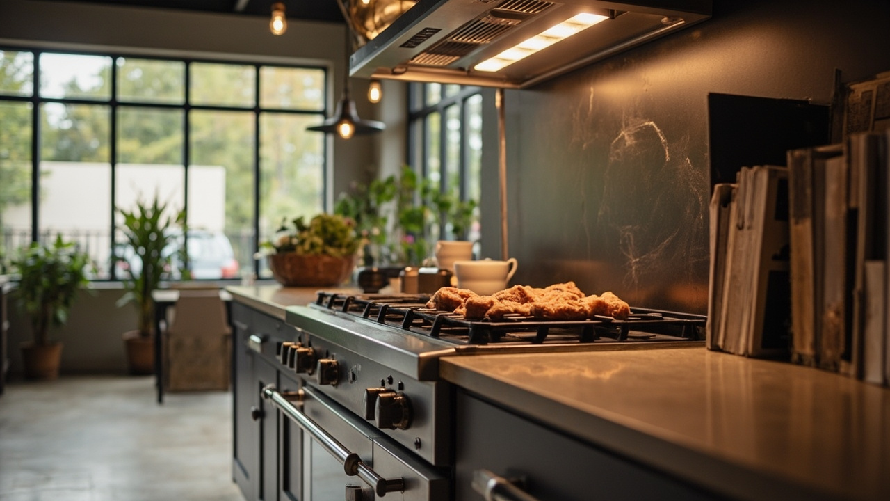 Final composition: a warm-lit kitchen counter with an Anova Precision Oven 2.0 open, steam visible, showing a fresh loaf of bread — a metaphor for the article's verdict that Anova wins on versatility and value per dollar