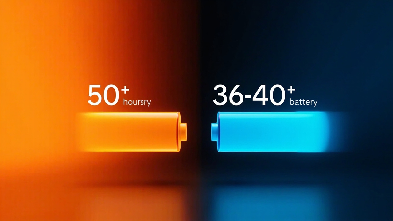 Smartwatch battery life comparison visualization
