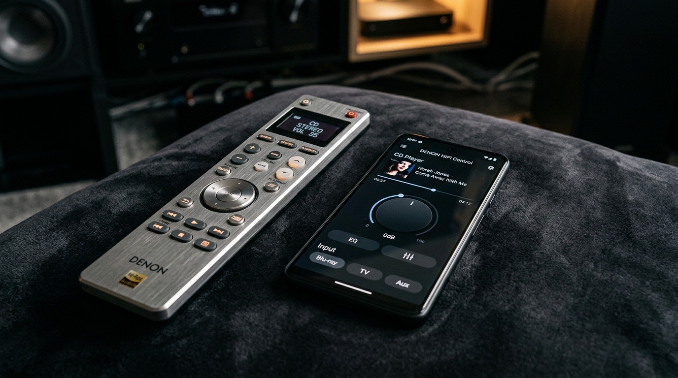 Two AV receivers from above showing rear panel connectivity differences