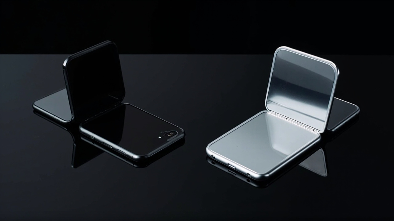 Galaxy Z Fold 7 vs Pixel 10 Pro Fold side by side, both opened flat