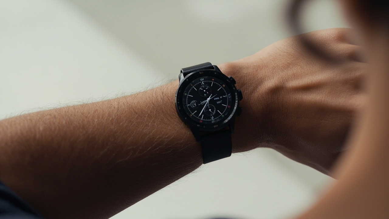 Display brightness comparison: Fenix 8 Pro MicroLED at 4500 nits vs Apple Watch Ultra 3 OLED at 3000 nits, both in direct sun simulation