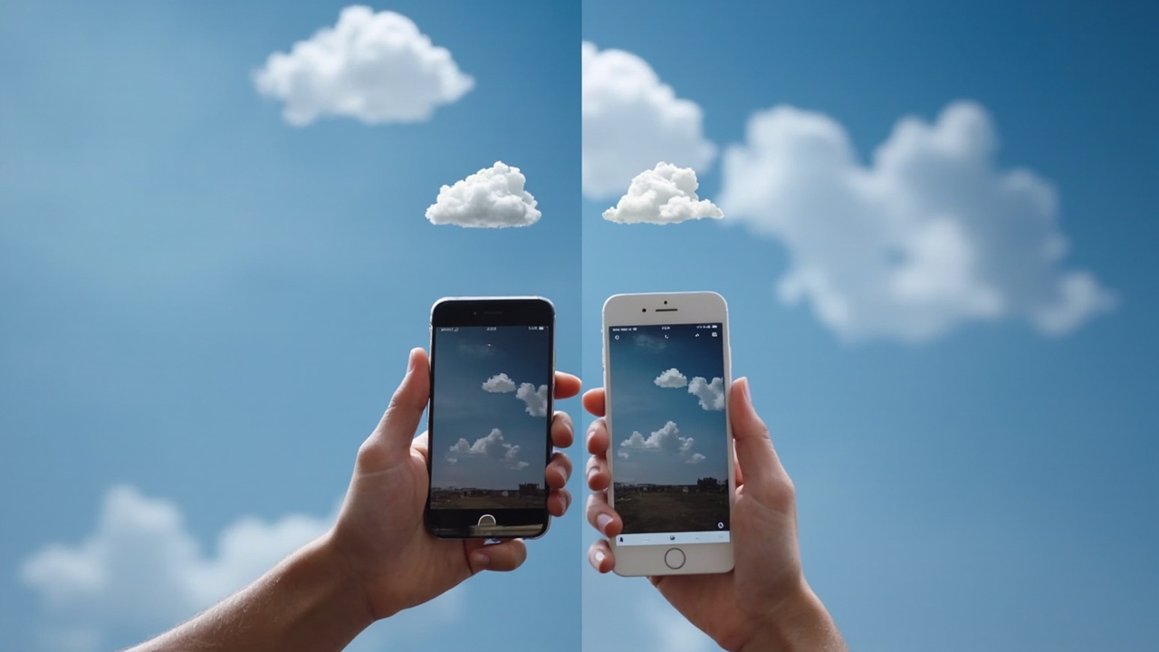 GoPro and Insta360 app interface mockup: cloud subscription and AI editing comparison