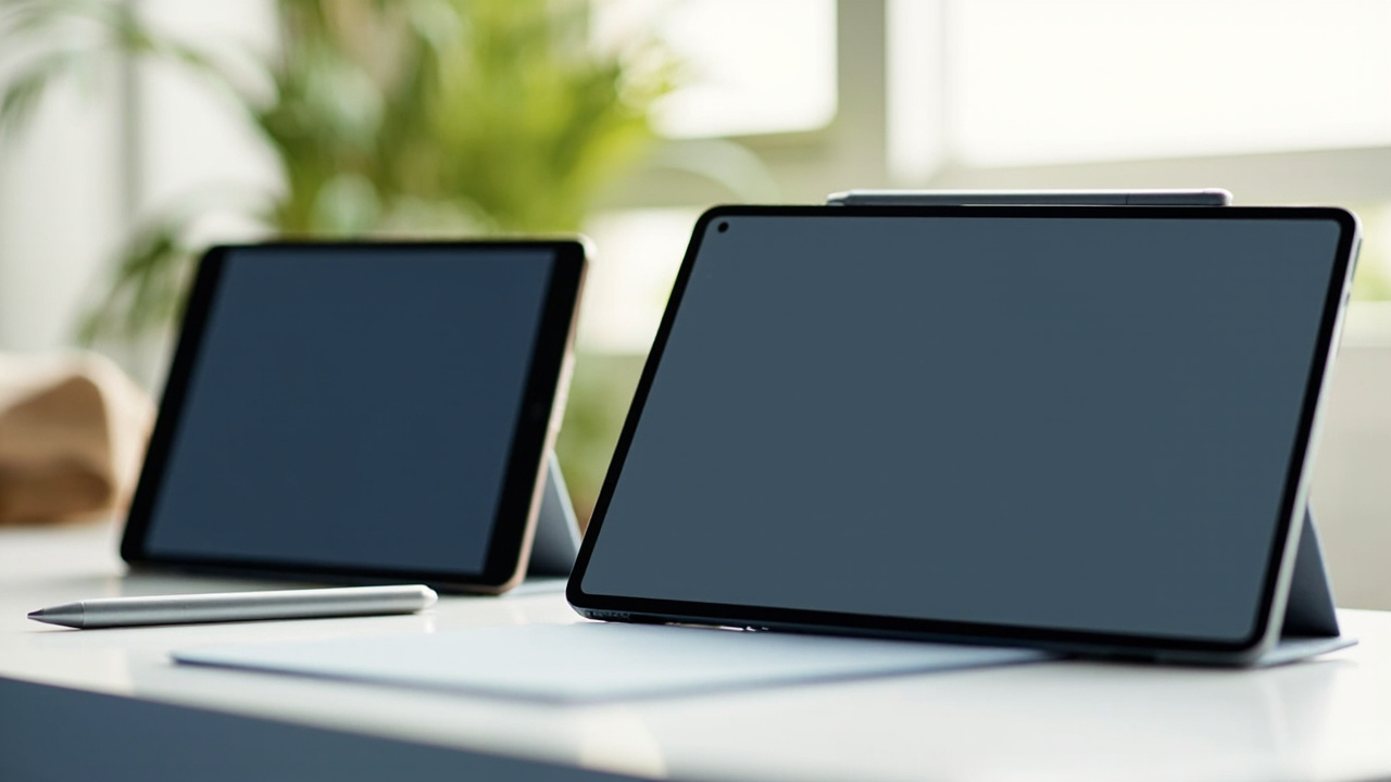 iPad Pro M5 and Galaxy Tab S11 Ultra side by side on a desk