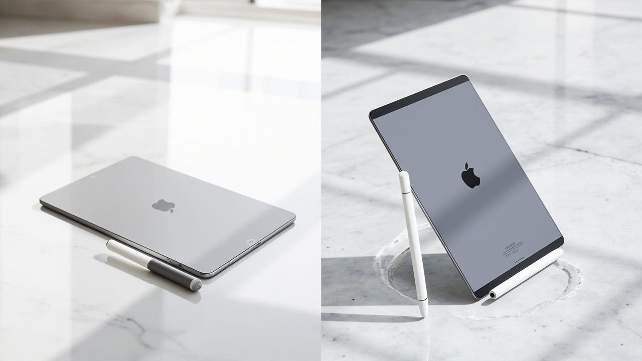 Build comparison: iPad Pro M5 thinner-bezel design vs Galaxy Tab S11 Ultra larger screen with IP68 rating