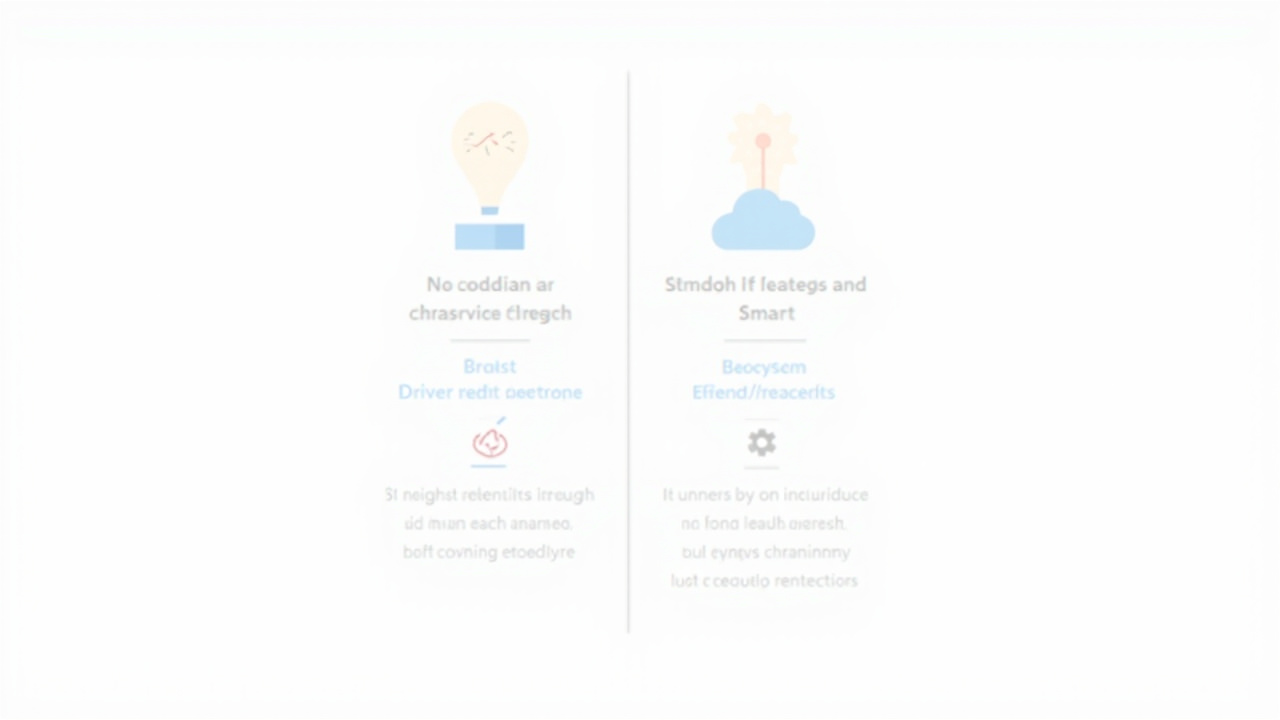 Side-by-side feature comparison infographic showing KEF XIO strengths in driver architecture and KEF XIO strengths in ecosystem and smart features