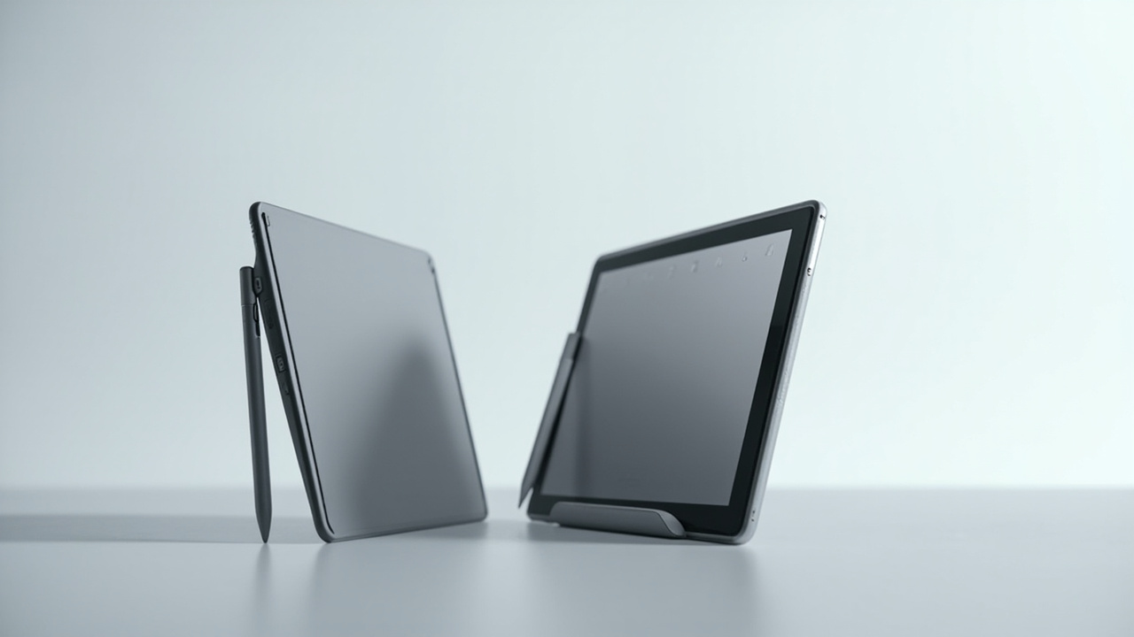 Build comparison: Kindle Scribe Colorsoft 11 inch and reMarkable Paper Pro 11.8 inch next to each other