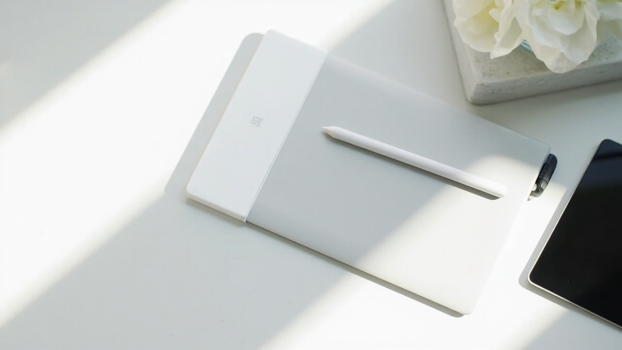 Feature comparison table visual: pen tech, ecosystem, battery, display