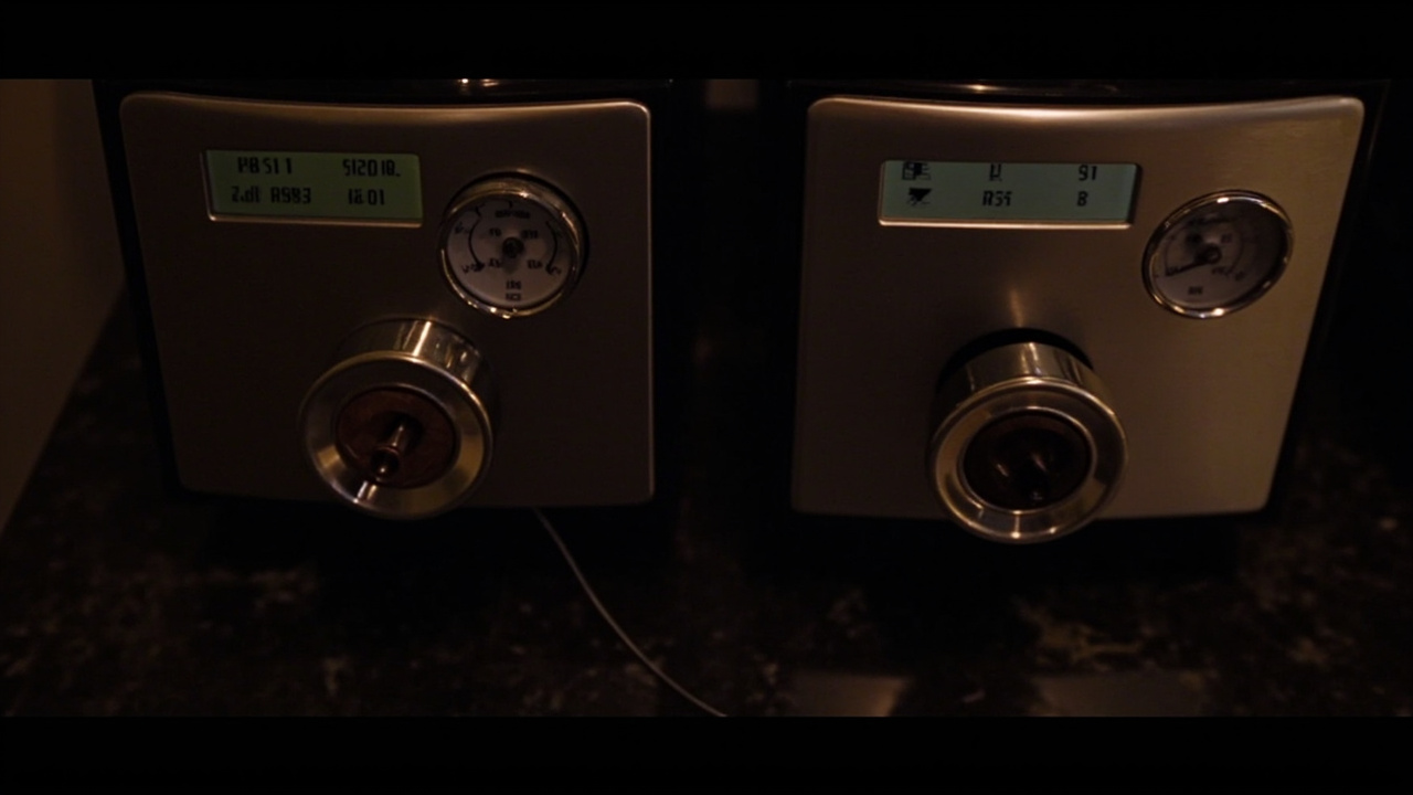 Side-by-side view of the Bianca V3's PID display and flow-control paddle next to Pro 700's analog gauges and simple toggle switches