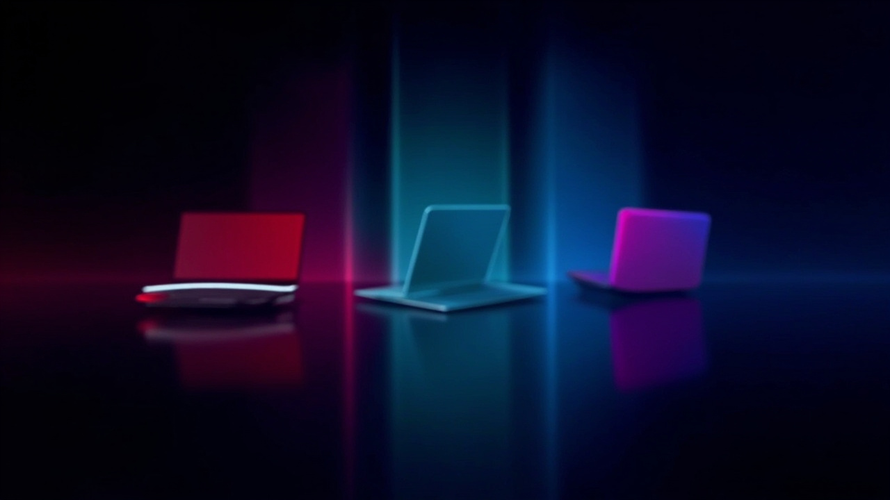 Three laptops showing price tags as ascending bars over a 4-year ownership timeline