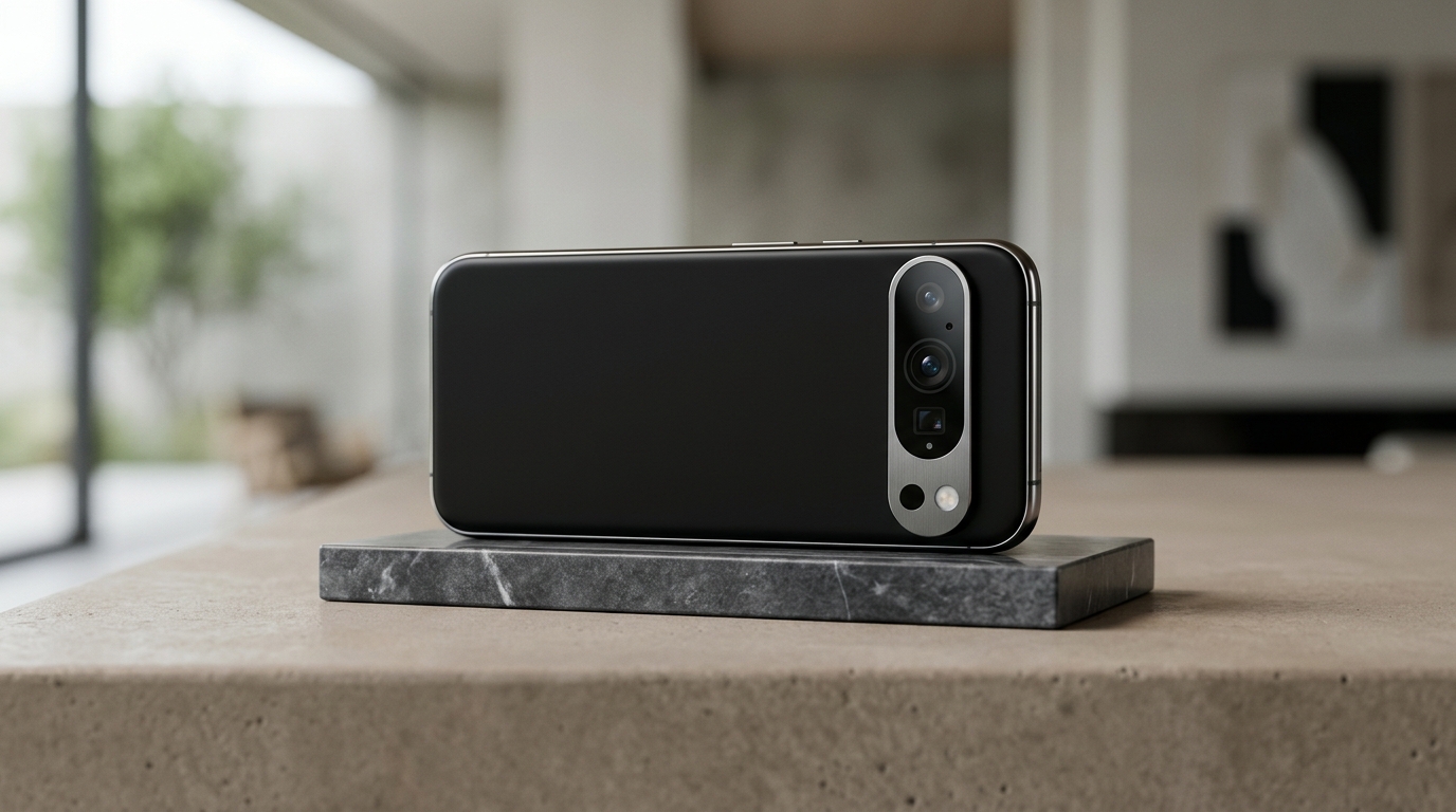 OnePlus 13 and Pixel 10 Pro on a wooden table, slightly angled to show camera modules
