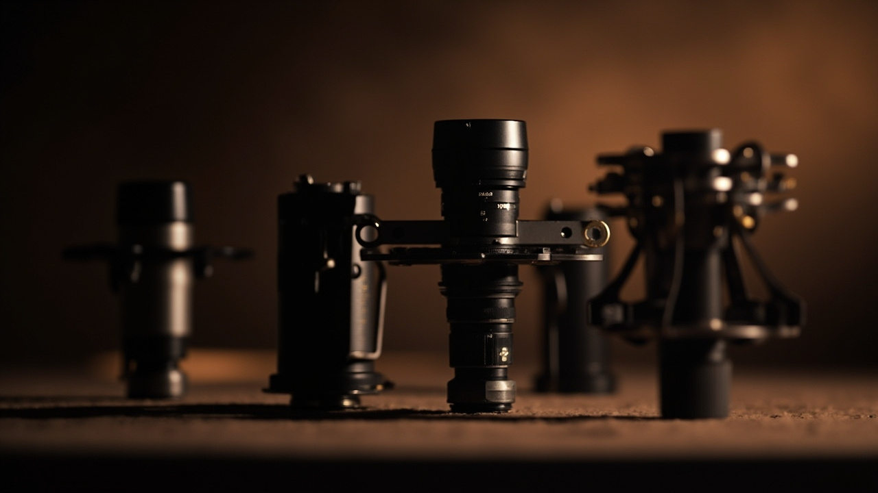Two fast 35mm f/1.4 primes side by side on a clean wood desk — one on the left with a black and silver Art-style finish, one on the right with the Sony G Master-style finish, both lit by soft window light from the left, no text, no logos emphasized