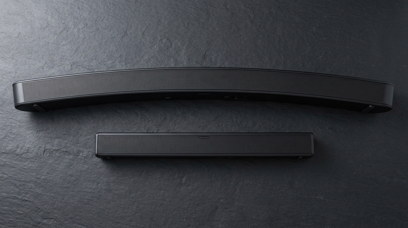 Side-by-side dimensions: Sonos Arc Ultra longer bar vs Bose Smart Ultra shorter bar