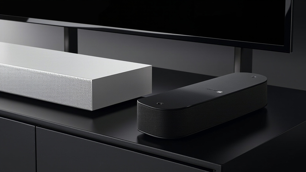 Build and chassis comparison of both flagship soundbars on a media console