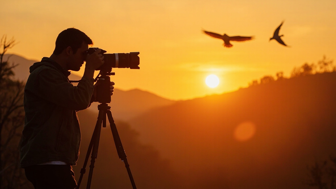 Two bridge cameras back to back on a studio backdrop with neutral lighting showing one with extended zoom barrel