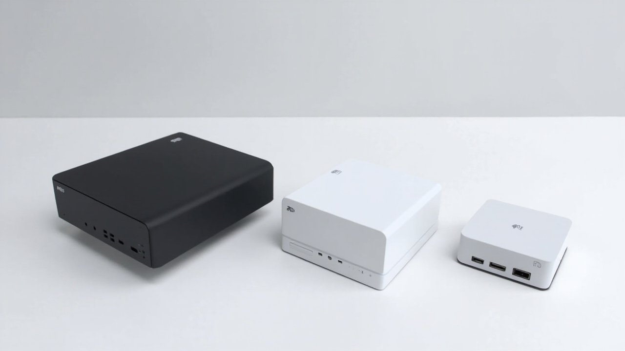 Three console housings showing size and port differences