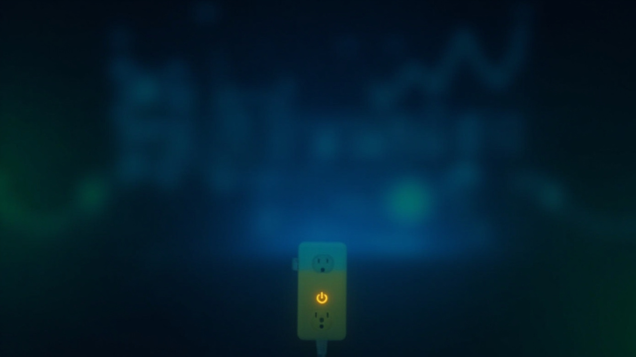 Abstract visualization of energy monitoring data with smart plug device