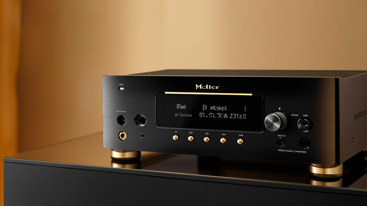 Yamaha RX-A8A and Marantz Cinema 50 stacked side by side as front-of-rack AV receivers